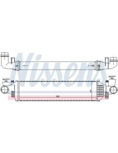 Radiador de aire de admisión Nissens 96784 - NISSENS INTERCOOLER MERCEDES