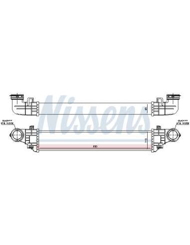 Radiador de aire de admisión Nissens 96785 - NISSENS INTERCOOLER MERCEDES