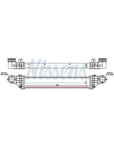 Radiador de aire de admisión Nissens 96786 - NISSENS INTERCOOLER MERCEDES