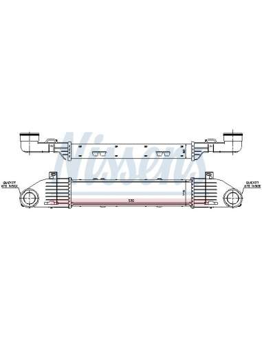 Radiador de aire de admisión Nissens 96787 - NISSENS INTERCOOLER MERCEDES