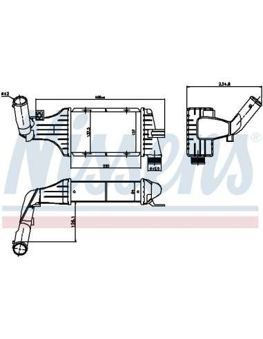 Radiador de aire de admisión Nissens 96788 - NISSENS INTERCOOLER OPEL ASTR