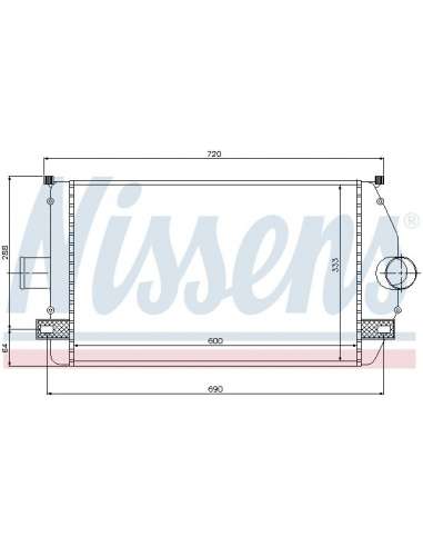 Radiador de aire de admisión Nissens 96866 - NISSENS INTERCOOLER RENAULT L