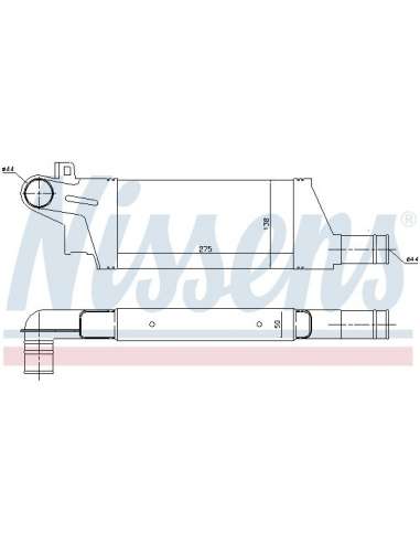 Radiador de aire de admisión Nissens 96898 - NISSENS INTERCOOLER OPEL COMB