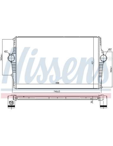 Radiador de aire de admisión Nissens 969002 - RADIADOR NISSENS
