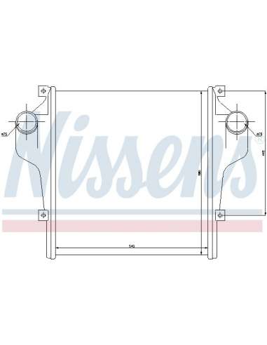 Radiador de aire de admisión Nissens 96942 - RADIADOR NISSENS