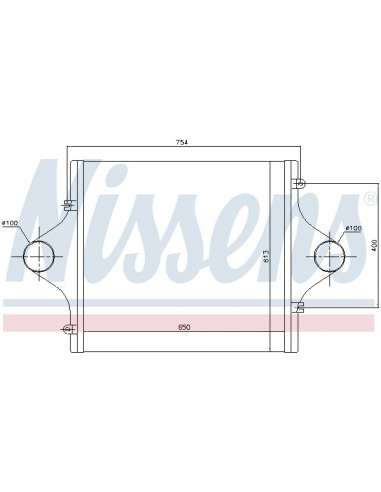 Radiador de aire de admisión Nissens 96964 - NISSENS INTERCOOLER IVECO EUR