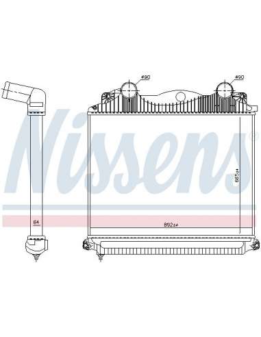 Radiador de aire de admisión Nissens 97048 - NISSENS MAN TG-A 02-