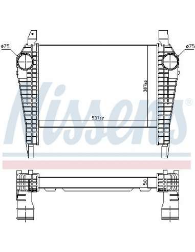 Radiador de aire de admisión Nissens 97064 - NISSENS INTERCOOLER IVECO EUR