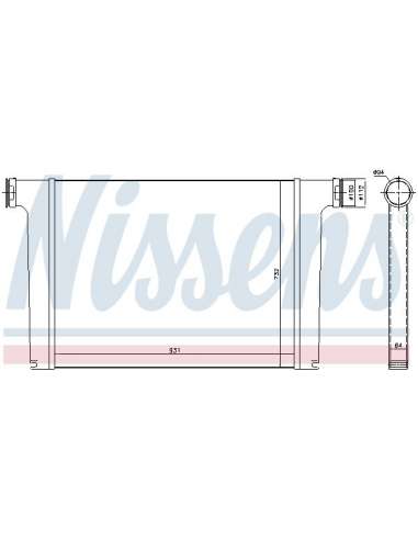 Radiador de aire de admisión Nissens 97065 - NISSENS INTERCOOLER MAN LIONS