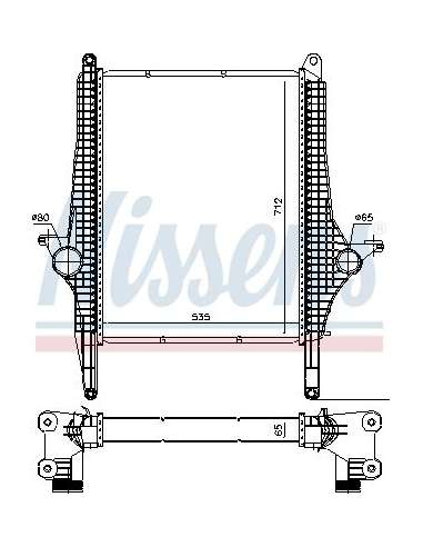 Radiador de aire de admisión Nissens 97067 - NISSENS INTERCOOLER MAN TG-L