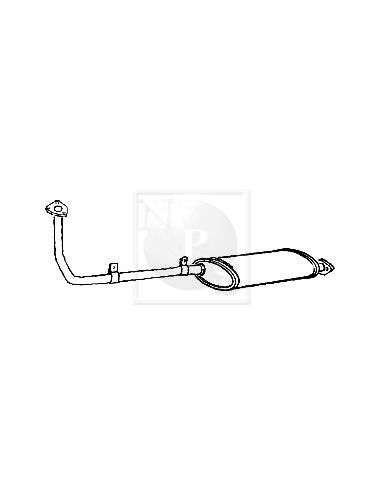 Sistema de gases de escape Nps D430U24 - D430U24 ESCAPE