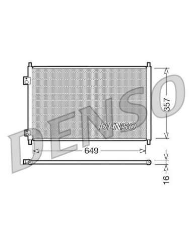 Condensador, aire acondicionado Nps DCN40008 - DCN40008 DENSO CONDENSOR