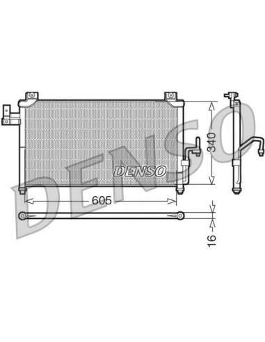 Condensador, aire acondicionado Nps DCN44005 - DCN44005 DENSO CONDENSOR