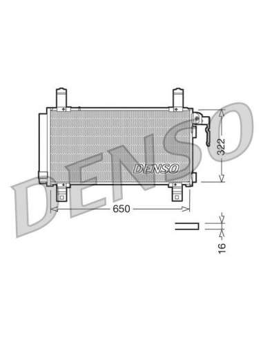 Condensador, aire acondicionado Nps DCN44006 - DCN44006 DENSO CONDENSOR