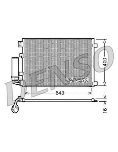 Condensador, aire acondicionado Nps DCN46002 - DCN46002 DENSO CONDENSOR