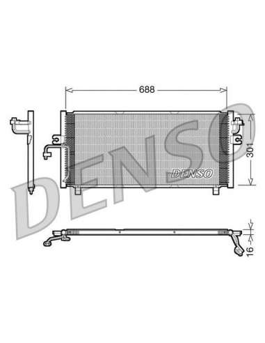 Condensador, aire acondicionado Nps DCN46004 - DCN46004 DENSO CONDENSOR