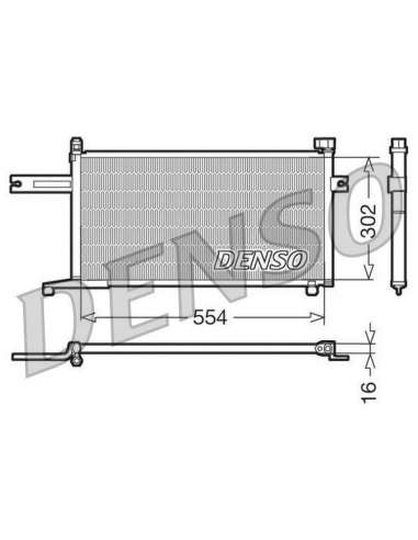 Condensador, aire acondicionado Nps DCN46005 - DCN46005 DENSO CONDENSOR