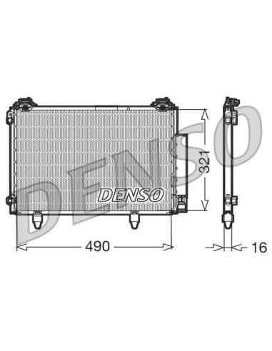 Condensador, aire acondicionado Nps DCN50002 - DCN50002 DENSO CONDENSOR