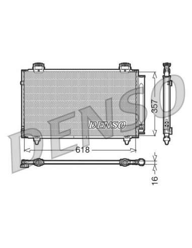 Condensador, aire acondicionado Nps DCN50004 - DCN50004 DENSO CONDENSOR