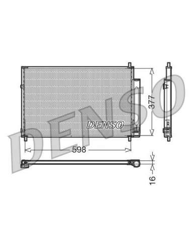 Condensador, aire acondicionado Nps DCN50006 - DCN50006 DENSO CONDENSOR