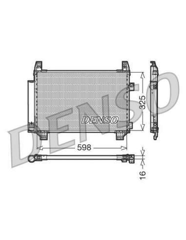 Condensador, aire acondicionado Nps DCN50007 - DCN50007 DENSO CONDENSOR