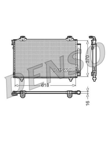Condensador, aire acondicionado Nps DCN50012 - DCN50012 DENSO CONDENSOR