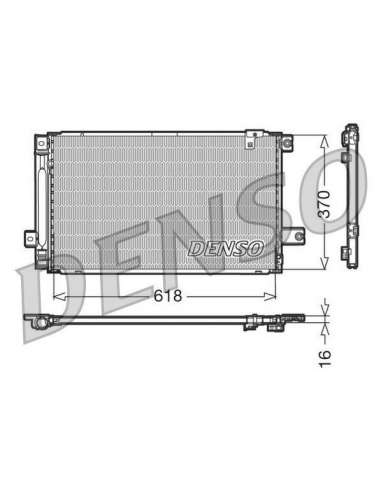 Condensador, aire acondicionado Nps DCN50013 - DCN50013 DENSO CONDENSOR