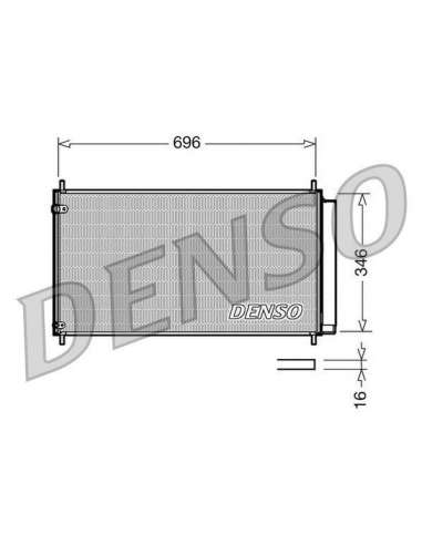 Condensador, aire acondicionado Nps DCN50022 - DCN50022 DENSO CONDENSOR