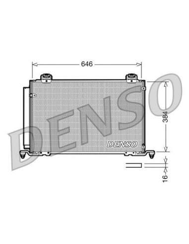 Condensador, aire acondicionado Nps DCN50027 - DCN50027 DENSO CONDENSOR
