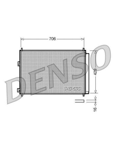 Condensador, aire acondicionado Nps DCN50030 - DCN50030 DENSO CONDENSOR