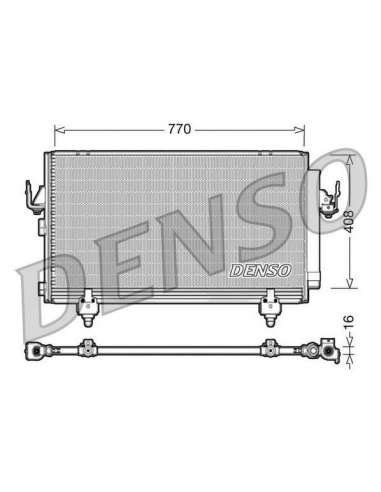 Condensador, aire acondicionado Nps DCN50031 - DCN50031 DENSO CONDENSOR