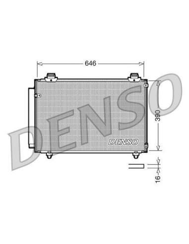 Condensador, aire acondicionado Nps DCN50035 - DCN50035 DENSO CONDENSOR