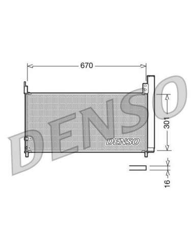 Condensador, aire acondicionado Nps DCN50037 - DCN50037 DENSO CONDENSOR