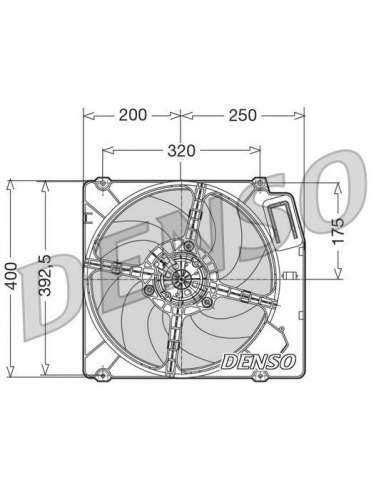 Ventilador, refrigeración del motor Nps DER01003 - DER01003 NPS DENSOMOTOFAN