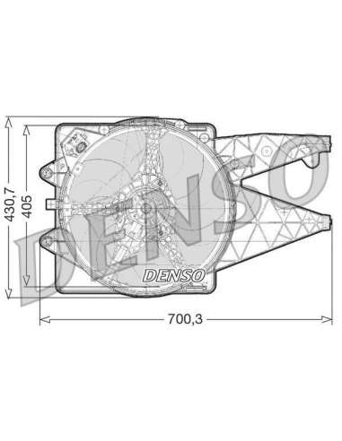 Ventilador, refrigeración del motor Nps DER01020 - DER01020 NPS DENSOMOTOFAN