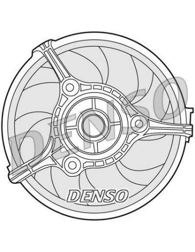 Ventilador, refrigeración del motor Nps DER02002 - DER02002 DENSO MOTO FAN