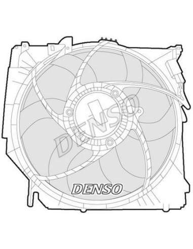 Ventilador, refrigeración del motor Nps DER05005 - DER05005 DENSO MOTO FAN