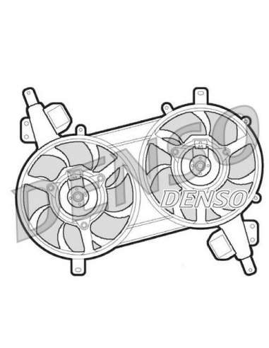 Ventilador, refrigeración del motor Nps DER09006 - DER09006 DENSO MOTO FAN
