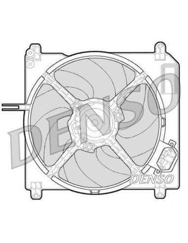 Ventilador, refrigeración del motor Nps DER09007 - DER09007 DENSO MOTO FAN