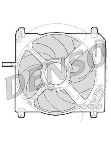 Ventilador, refrigeración del motor Nps DER09009 - DER09009 DENSO MOTO FAN