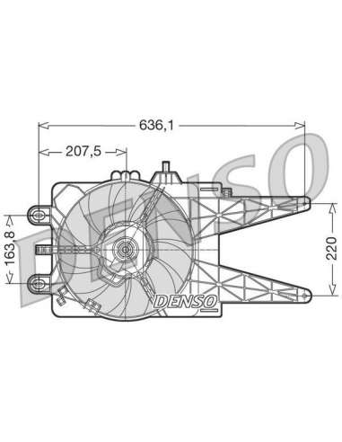 Ventilador, refrigeración del motor Nps DER09014 - DER09014 DENSO MOTO FAN