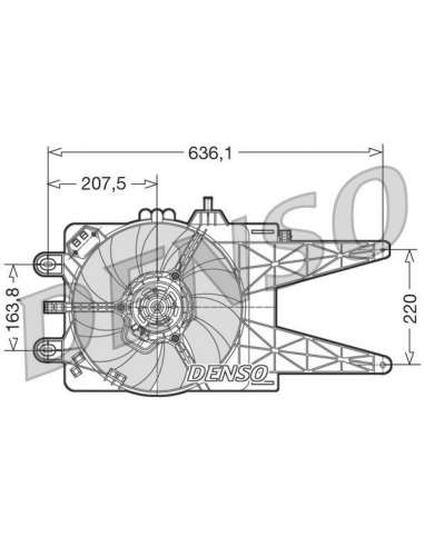 Ventilador, refrigeración del motor Nps DER09015 - DER09015 DENSO MOTO FAN