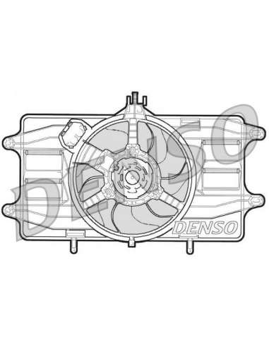 Ventilador, refrigeración del motor Nps DER09020 - DER09020 DENSO MOTO FAN