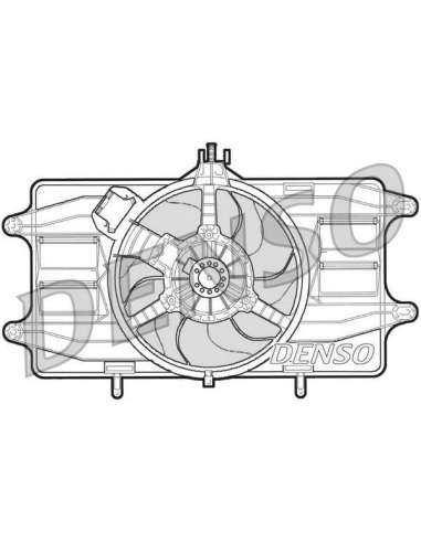 Ventilador, refrigeración del motor Nps DER09021 - DER09021 DENSO MOTO FAN
