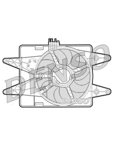 Ventilador, refrigeración del motor Nps DER09023 - DER09023 DENSO MOTO FAN