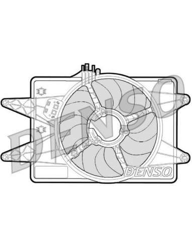 Ventilador, refrigeración del motor Nps DER09024 - DER09024 DENSO MOTO FAN