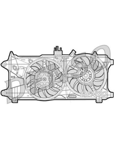 Ventilador, refrigeración del motor Nps DER09025 - DER09025 DENSO MOTO FAN