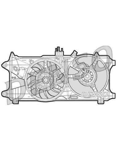 Ventilador, refrigeración del motor Nps DER09026 - DER09026 DENSO MOTO FAN