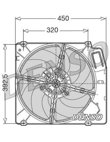 Ventilador, refrigeración del motor Nps DER09028 - DER09028 DENSO MOTO FAN