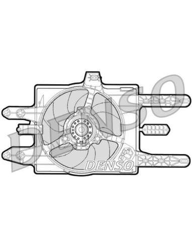 Ventilador, refrigeración del motor Nps DER09031 - DER09031 DENSO MOTO FAN